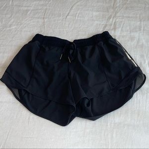 Black lululemon hotty hot shorts